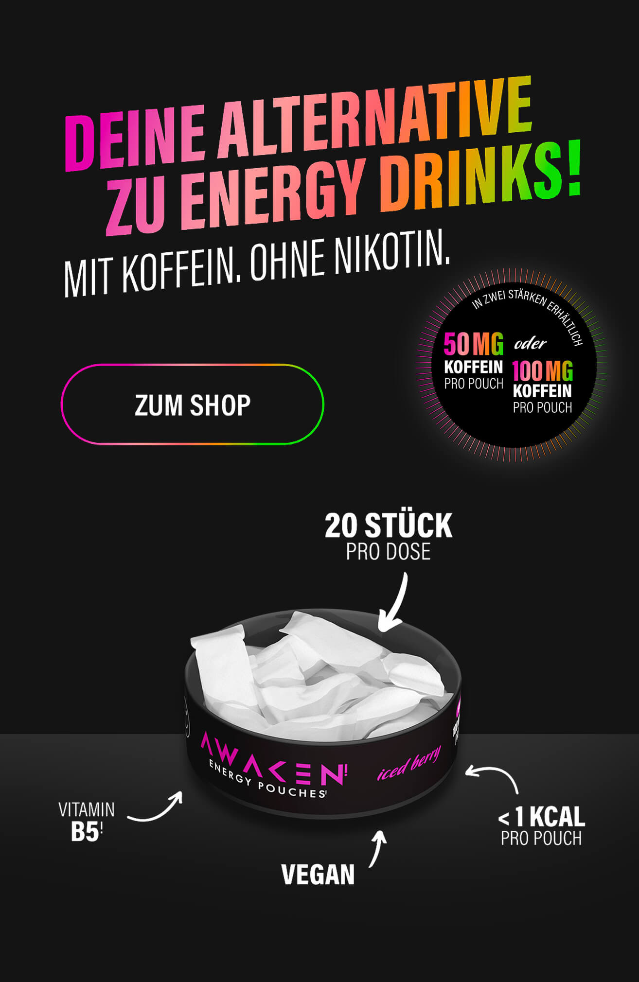 AWAKEN Energy Pouches